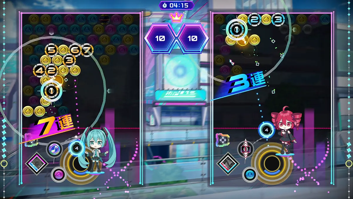 QQQbeats!!!ゲーム画面