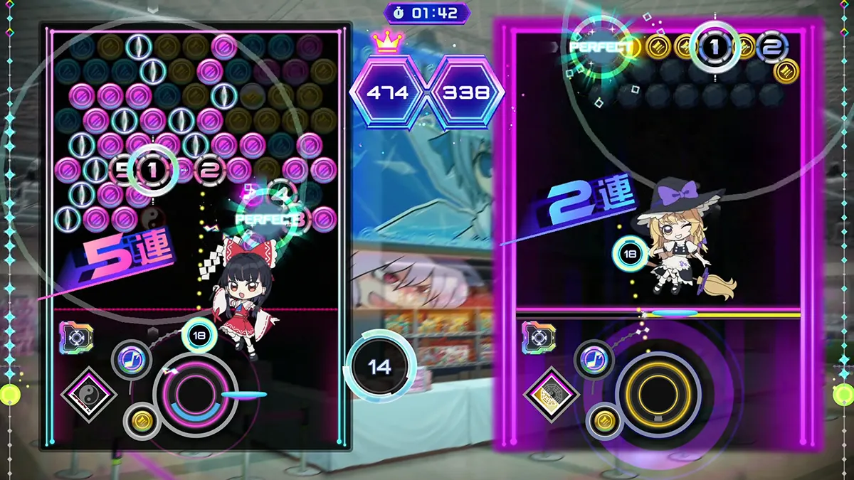 QQQbeats!!!ゲーム画面