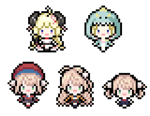 アバター　角巻わため(2D)・角巻わため(2D、部屋着)・しぐれうい(2D)・しぐれうい(2D、私服)・しぐれうい(2D、幼女)