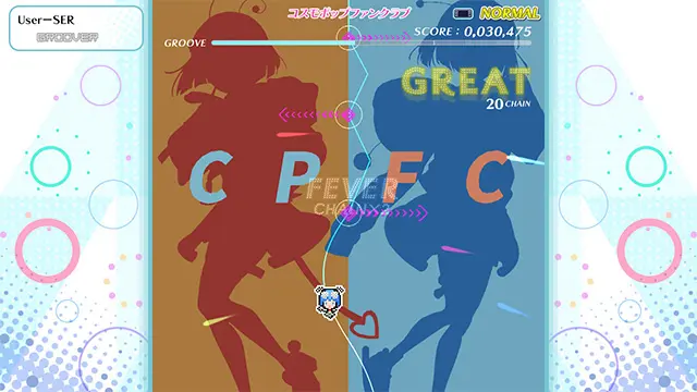 グルコス×音ゲーコラボ「CHUNITHM パック」 ゲーム画面