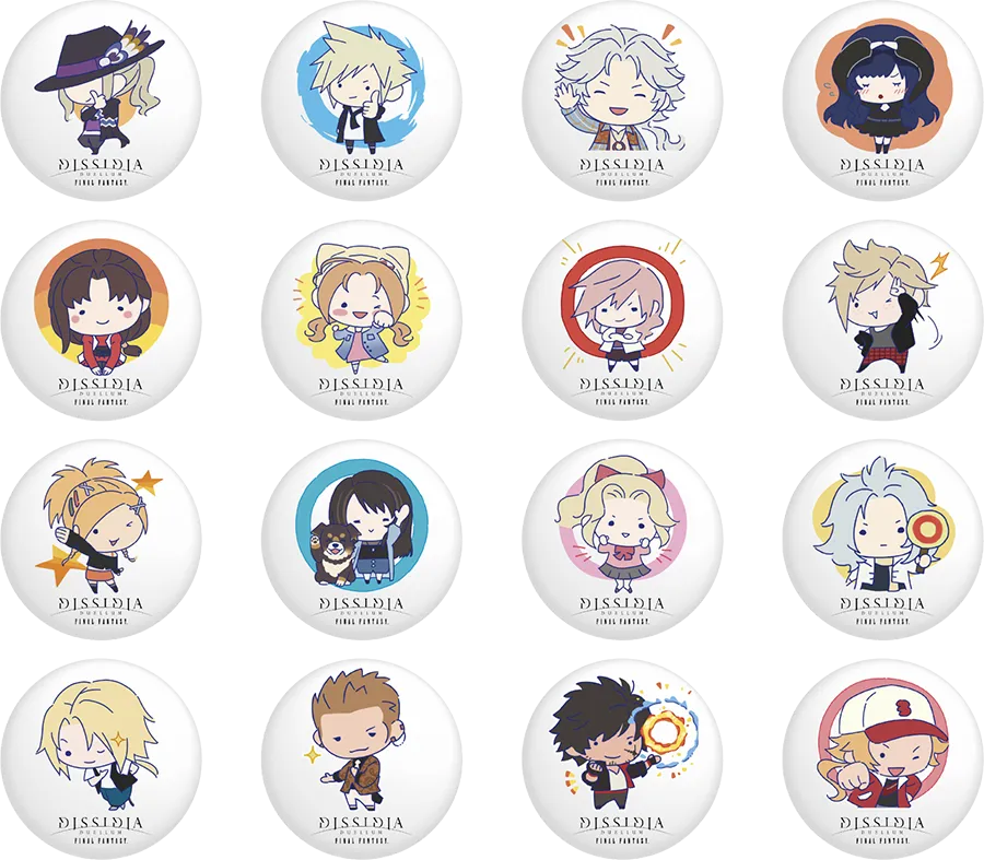 カプセルトイ　「ディシディア デュエルム ファイナルファンタジー×タイトーステーション」　缶バッジ