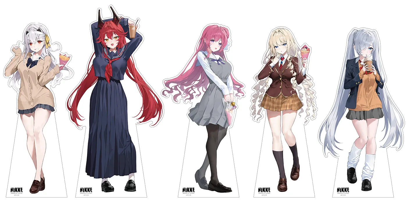「タイトーステーション×勝利の女神：NIKKE -青春Protocol-」描き下ろしイラスト　等身大パネル