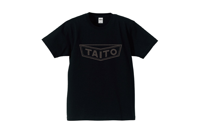 タイトー旧ロゴTシャツ ブラック/ガンメタ