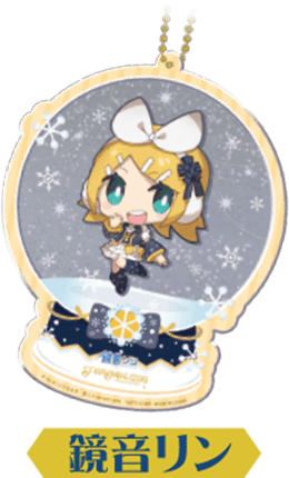 ラメ入りアクリルチャーム 鏡音リン