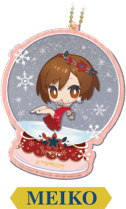 ラメ入りアクリルチャーム MEIKO