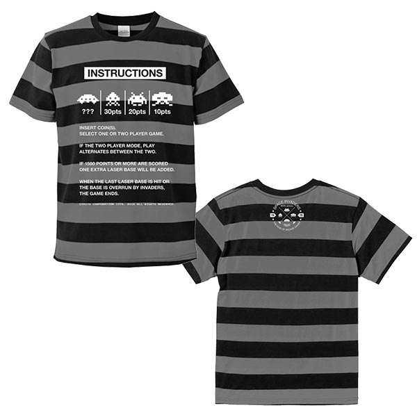 スペースインベーダー インストボーダー Tシャツ