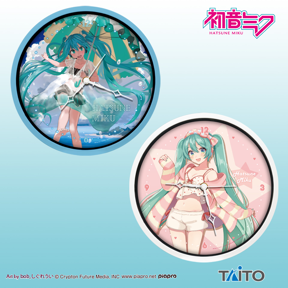 初音ミク 描き下ろしバースデーウォールクロック タイクレ限定 - 掛時計