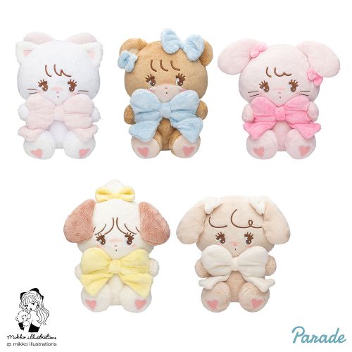 mikko characters 抱きしめおリボンぬいぐるみ｜タイトーの11月の 
