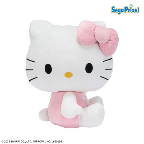 ハローキティ　スーパーラージぬいぐるみ　平成ピンク